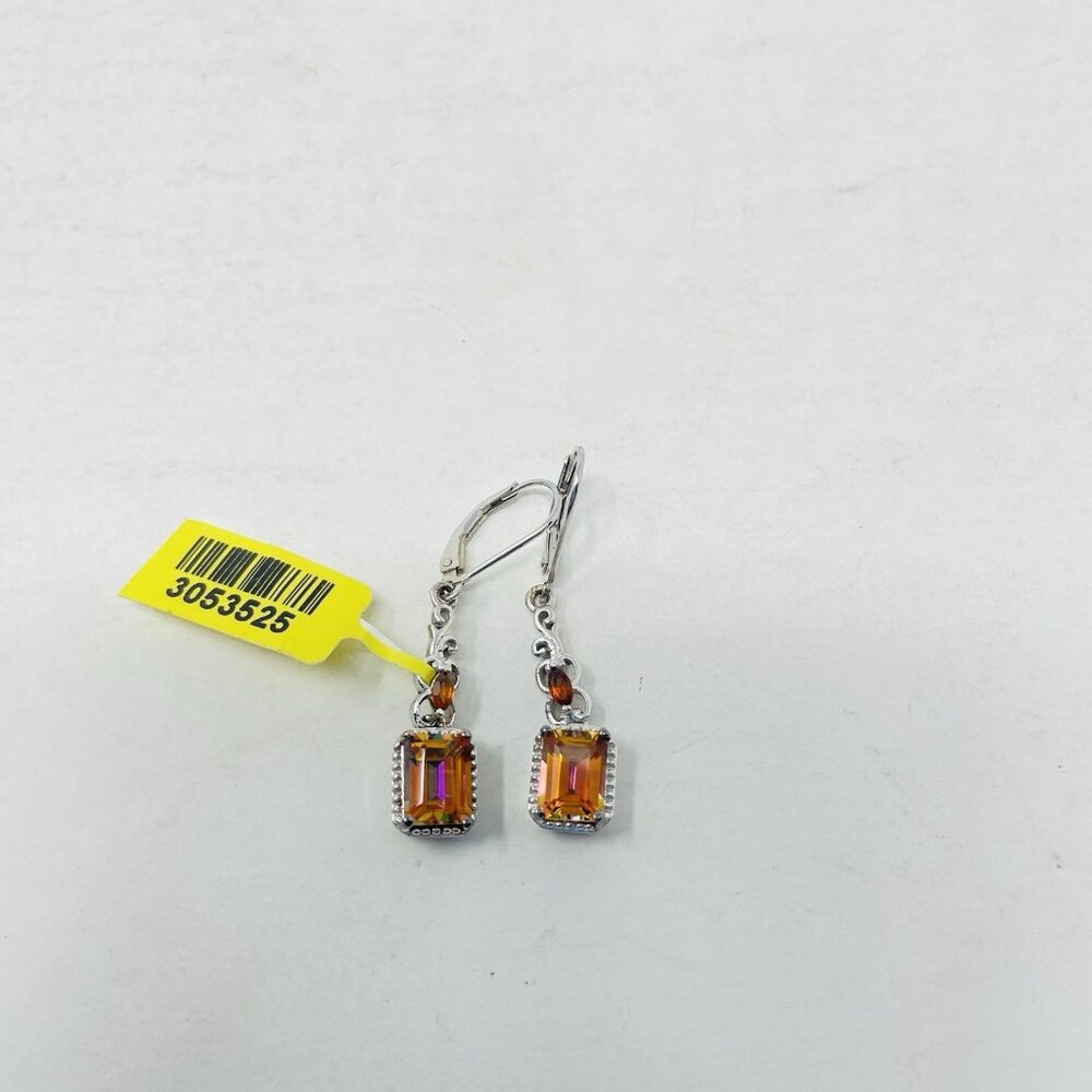 Shop LC Northern Lights Twilight Topaz/Santa Ana Madeira Citrine Earrings 5146